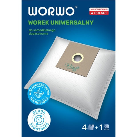 WORKI DO ODKURZACZA UNIWERSALNE SAM PRZYCINASZ 4 SZT. + 1 FILTR