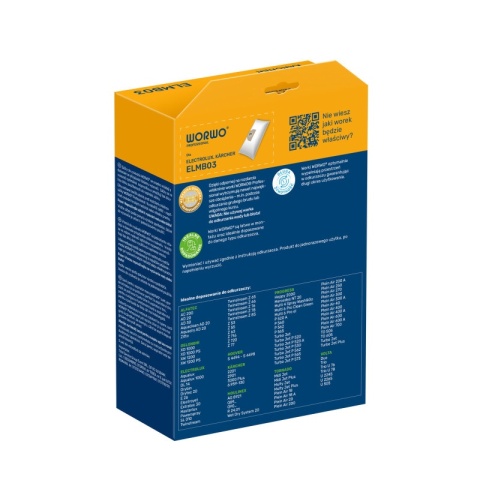 WORKI DO ODKURZACZA ELECTROLUX KARCHER PROFESSIONAL ELMB03 5 SZT.