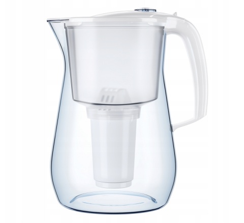 Duży dzbanek filtrujący z Tritanu Aquaphor PROVENCE 4,2 L z filtrem A5 Mg BIAŁY