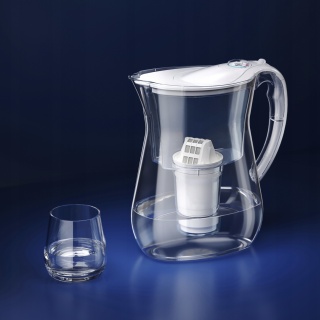 Dzbanek filtrujący z Tritanu Aquaphor Lyon 3.8 l z wkł. A5, biały + WKŁAD
