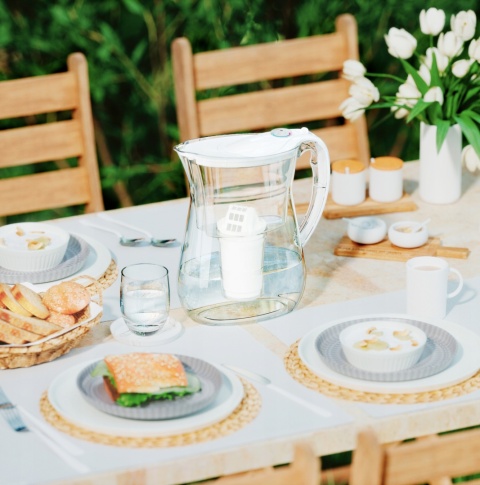 Dzbanek filtrujący z Tritanu Aquaphor Lyon 3.8 l z wkł. A5, biały + WKŁAD