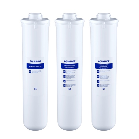 Filtr pod zlew Aquaphor KRYSZTAŁ A , filtry K5+K2+K7 - 3 szt.