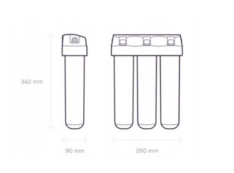 Filtr pod zlew Aquaphor KRYSZTAŁ A , filtry K5+K2+K7 - 3 szt.