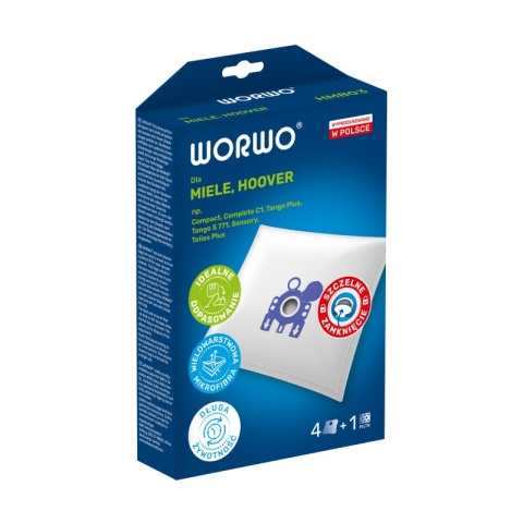 WORKI DO OKURZACZA HOOVER MIELE C1 C2 C3 GN 4 SZT. + 1 FILTR