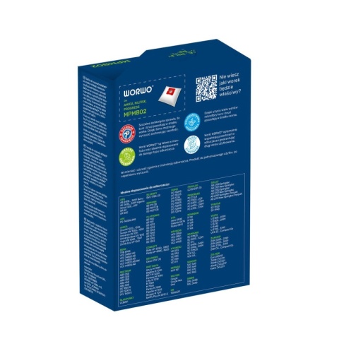 WORKI DO ODKURZCZA BEKO VCC34801AW VCC34803AD 12 SZT. + 3 FILTRY