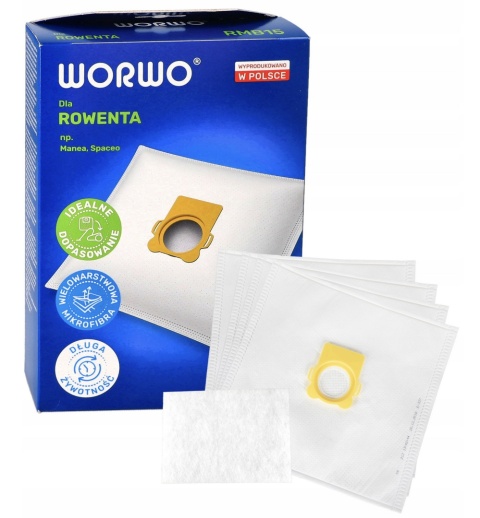 WORKI DO ODKURZACZA ROWENTA AMBIA NEO SILENCE RMB15K 4 SZT. + 1 FILTR