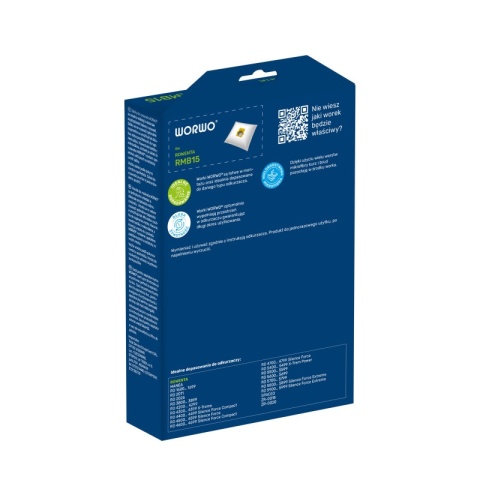 WORKI DO ODKURZACZA ROWENTA AMBIA NEO SILENCE RMB15K 4 SZT. + 1 FILTR