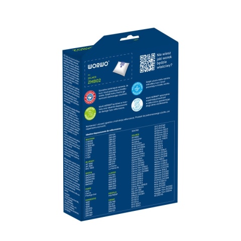 WORKI DO ODKURZACZA ZELMER ODYSSEY BOSCH 4 SZT. + 1 FILTR