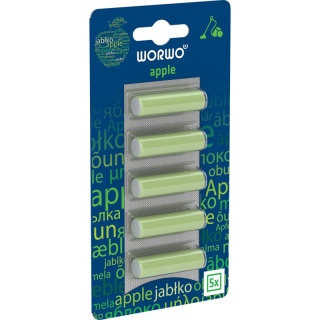 WORWO WKŁAD ZAPACHOWY DO ODKURZACZA APPLE JABŁKOWY WZ10AB PAŁECZKI 5 SZTUK
