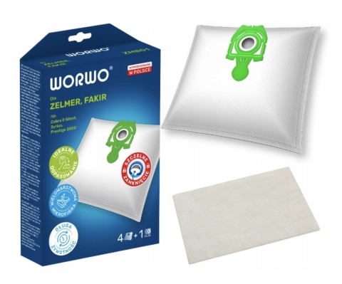 WORKI DO ODKURZACZA ZELMER 49.4100 SYRIUS ORION ZVCA200B ZMB01 4 SZT. + 1 FILTR