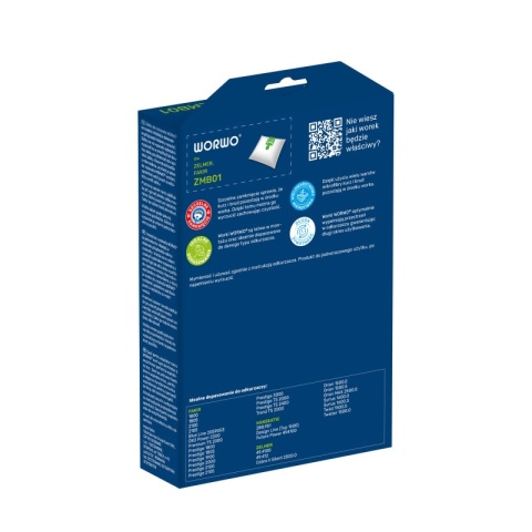 WORKI DO ODKURZACZA ZELMER 49.4100 SYRIUS ORION ZVCA200B ZMB01 4 SZT. + 1 FILTR