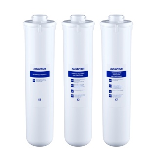 Zestaw wkładów filtrów Aquaphor K5+K2+K7 do Kryształ A - 3 szt.