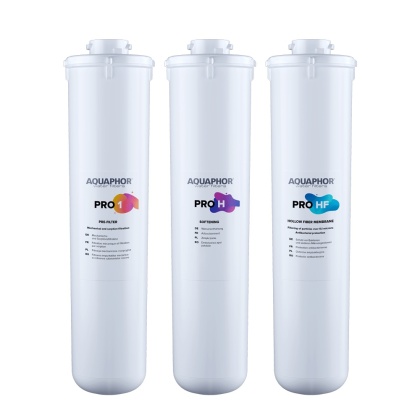 Zestaw wymiennych wkładów Aquaphor ECO H Pro (Pro 1, Pro H, Pro HF ) - 3 szt.