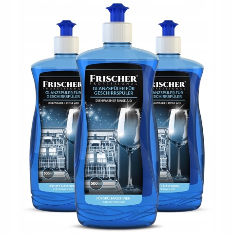 3 szt. NABŁYSZCZACZ DO ZMYWARKI PŁYN NABŁYSZCZAJĄCY DO ZMYWAREK UNIWERSALNY 500ml