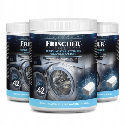 3 szt. TABLETKI DO CZYSZCZENIA PRALKI ODKAMIENIAJĄCE NEUTRALIZUJĄCE ZAPACH 42szt