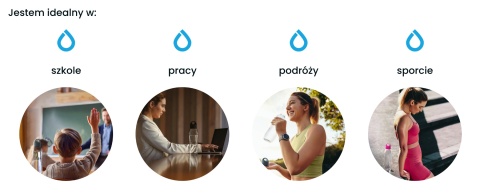 Bidon butelka na Wodę Dafi SHAPE T 0,7 l Kolor Cappuccino