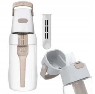 Butelka filtrująca Dafi Solid 0.5 L Cappuccino/beżowy z filtrem