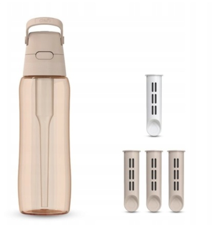 Butelka filtrująca z Tritanu Dafi Solid 0.7 L cappuccino barwiona z 4 filtrami