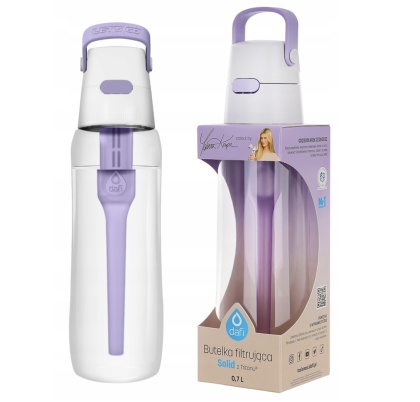Butelka filtrująca z Tritanu Dafi SOLID 0,7l Lawendowa by Joanna Krupa z filtrem