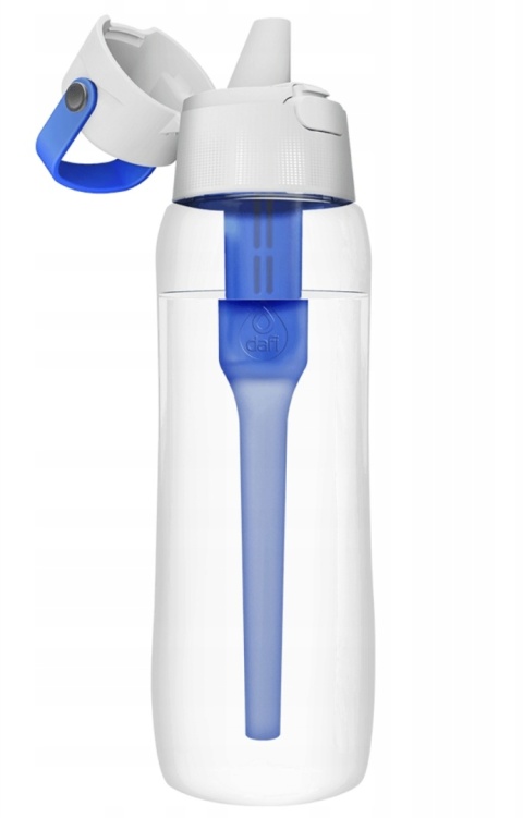 Butelka filtrująca z Tritanu Dafi SOLID 0,7l turkusowa niebieska z filtrem