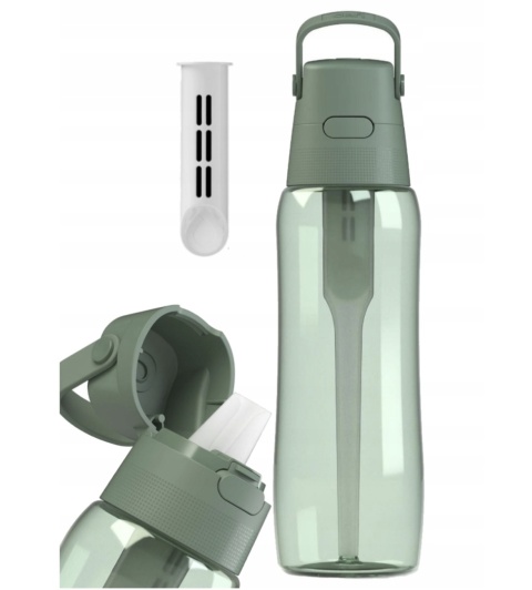 Butelka filtrująca z Tritanu Dafi SOLID 0,7l szałwiowa z 1 filtrem