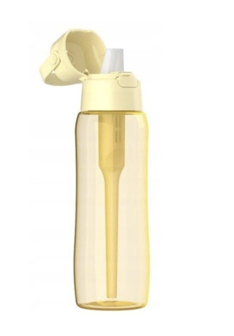 Butelka filtrująca z Tritanu Dafi SOLID 0,7l zółta DODA z 1 filtrem