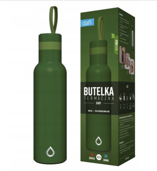 Butelka termiczna termos Dafi Easy 490ml szałwiowa zielona