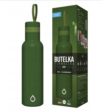 Butelka termiczna termos Dafi Easy 490ml szałwiowa zielona