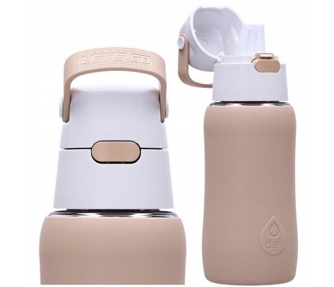 Butelka z Tritanu Dafi SOLID SiliconeFit 0,7l cappuccino z 1 filtrem