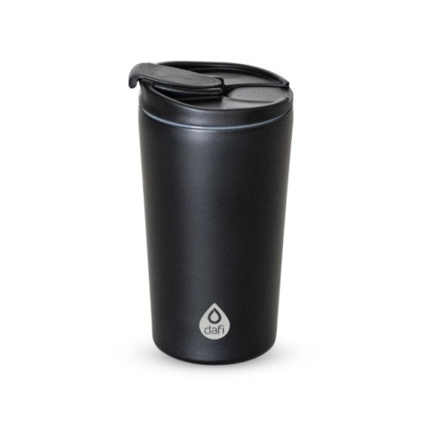 Kubek Termiczny Dafi 230 ml Czarny Stal Nierdzewna na Kawę Herbatę