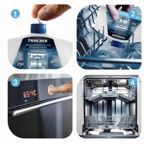 PŁYN DO CZYSZCZENIA ZMYWAREK ŚRODEK CZYŚCIK DO MYCIA ZMYWARKI 250ml