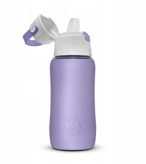 Butelka z Tritanu Dafi SOLID SiliconeFit 0,5l lawendowa by Joanna Krupa z 1 filtrem