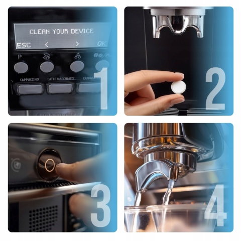 TABLETKI DO CZYSZCZENIA EKSPRESU UNIWERSALNE MOCNE 10 SZTUK