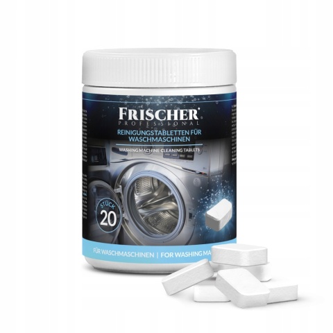 TABLETKI DO CZYSZCZENIA PRALKI ODKAMIENIAJĄCE NEUTRALIZUJĄCE ZAPACH 20szt