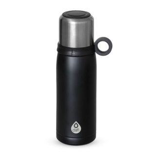 Termos Dafi 450 ml czarny stal nierdzewna butelka termiczna na kawę