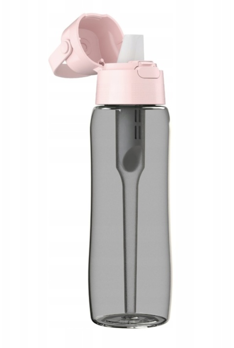 Butelka filtrująca Dafi SOLID 0,7l Baby Pink Zbiornik Czarny + FILTR + SZCZOTKA