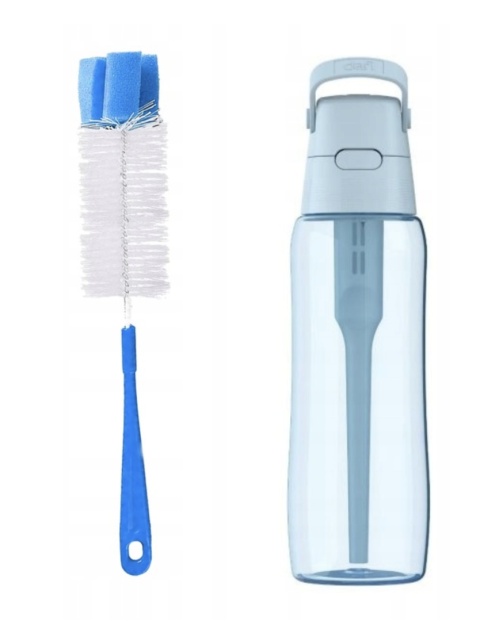 Butelka filtrująca Dafi SOLID 0,7l Dove Blue Błękitna + filtr + SZCZOTKA