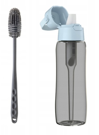 Butelka filtrująca Dafi SOLID 0,7l Dove Blue Zbiornik Czarny + FILTR + SZCZOTKA
