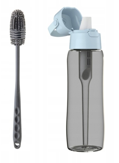 Butelka filtrująca Dafi SOLID 0,7l Dove Blue Zbiornik Czarny + FILTR + SZCZOTKA