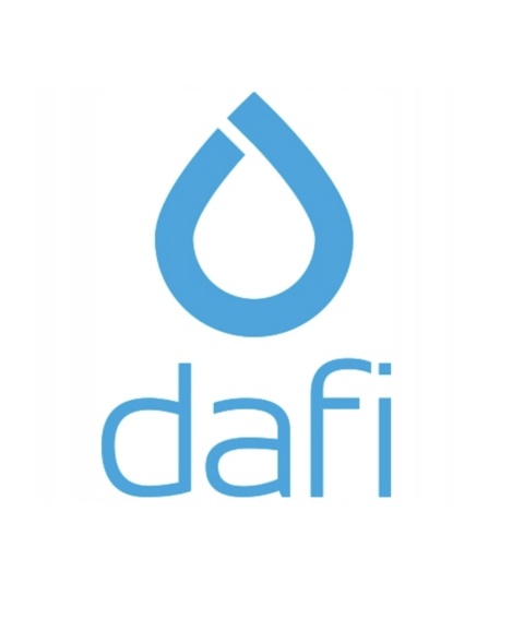 Butelka filtrująca Dafi SOLID 0,7l Dove Blue Zbiornik Czarny + FILTR