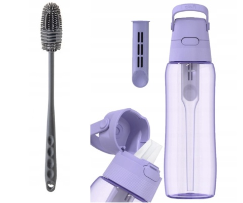 Butelka filtrująca Dafi SOLID 0,7l lawendowa barwiona + filtr + SZCZOTKA