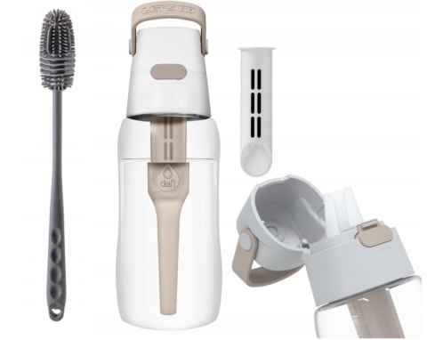 Butelka filtrująca Dafi Solid 0.5 L Cappuccino/beżowy + FILTR + SZCZOTKA