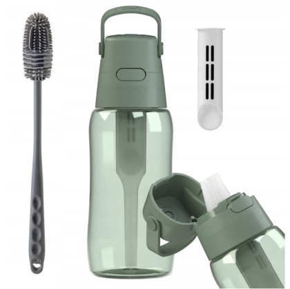 Butelka filtrująca Dafi Solid 0.5 L barwiona szałwiowa + FILTR + SZCZOTKA