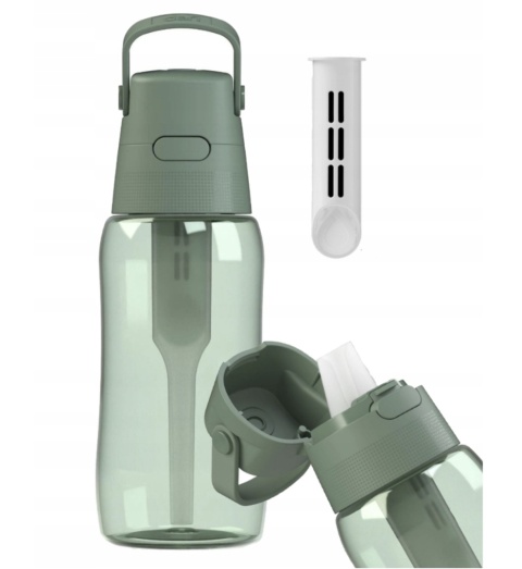 Butelka filtrująca Dafi Solid 0.5 L barwiona szałwiowa + FILTR + SZCZOTKA