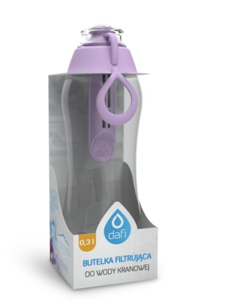 Butelka filtrująca bidon Dafi SOFT 0,3L Jagodowa + FILTR + SZCZOTKA