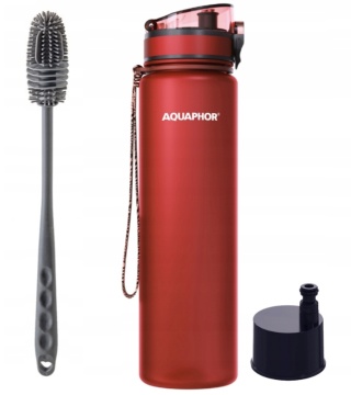 Butelka filtrująca z Tritanu Aquaphor City 1L Czerwona/RED + 1 FILTR