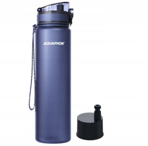 Butelka filtrująca z Tritanu Aquaphor City 1L Granatowa + 1 filtr + SZCZOTKA