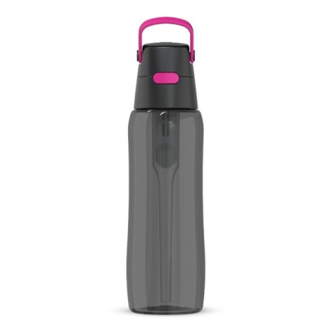 Butelka filtrująca z Tritanu Dafi SOLID 0,7l Czarna Flamingowa + filtr