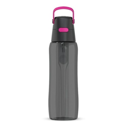 Butelka filtrująca z Tritanu Dafi SOLID 0,7l Czarna Flamingowa + filtr