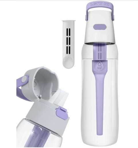 Butelka filtrująca z Tritanu Dafi SOLID 0,7l Lawendowa z filtrem